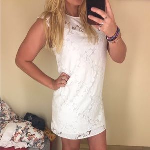 White lace dress
